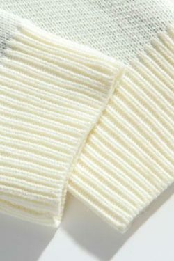 Cozy Mountain Landscape Knitted Sweater for Women - Y2K Aesthetic, Grunge Style, Cottagecore Outfits