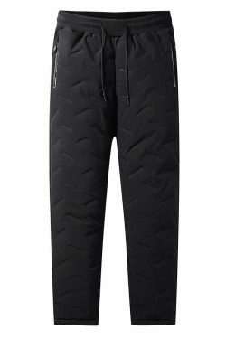 Cozy Plush Fleece Lined Thermal Joggers for Women - Y2K Fashion Aesthetic Warmth