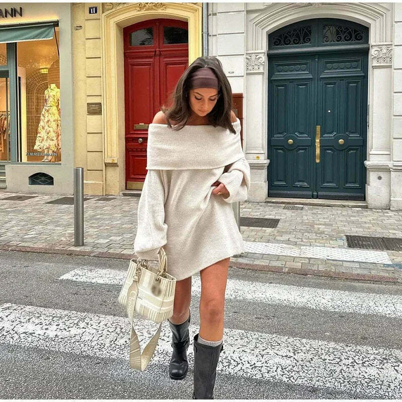 Cozy Ribbed Knit Sweater - Y2K Aesthetic, Grunge Style, Pastel Goth - Cute Tops, Comfy Hoodie