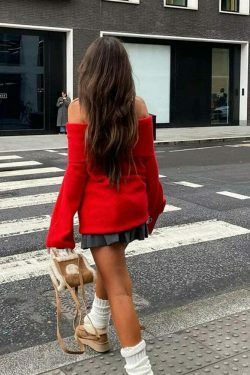 Cozy Ribbed Knit Sweater - Y2K Aesthetic, Grunge Style, Pastel Goth - Cute Tops, Comfy Hoodie