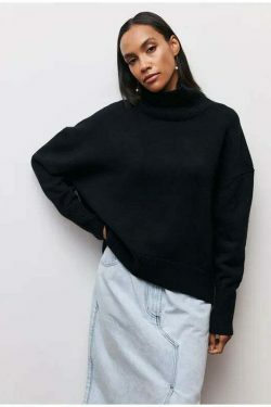 Cozy Turtleneck Pullover: Y2K Aesthetic Fall Favorite for Women's Fashion