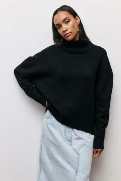 Cozy Turtleneck Sweater: Y2K Fashion Aesthetic with Grunge, Coquette, and Pastel Goth Vibes