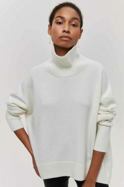 Cozy Turtleneck Sweater: Y2K Fashion Aesthetic with Grunge, Coquette, and Pastel Goth Vibes