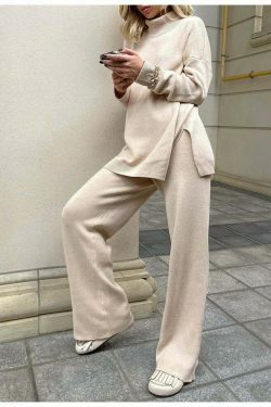 Cozy Up Turtleneck Sweater in Y2K Aesthetic for Women's Fashion