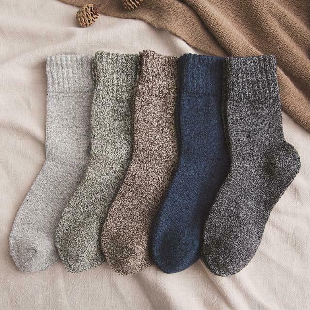 Cozy Winter Cotton Socks Set (5 Pairs) for Y2K Fashion Enthusiasts