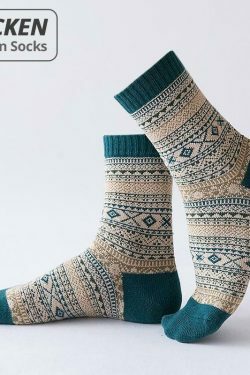 Cozy Winter Cotton Socks Set (5 Pairs) for Y2K Fashion Enthusiasts