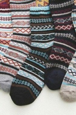 Cozy Winter Cotton Socks Set (5 Pairs) for Y2K Fashion Enthusiasts
