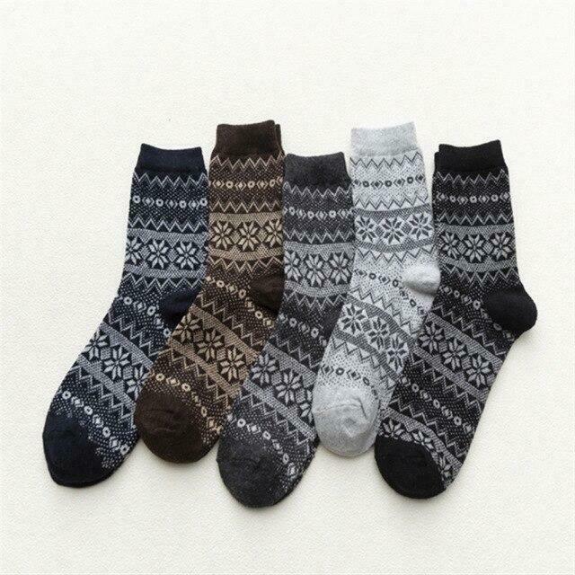 Cozy Winter Cotton Socks Set (5 Pairs) for Y2K Fashion Enthusiasts