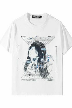 CROXX OFFICIAL Cyber Punk T-Shirt - Y2K Aesthetic Grunge Style Coquette Fashion