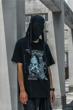 CROXX OFFICIAL Cyber Punk T-Shirt - Y2K Aesthetic Grunge Style Coquette Fashion