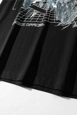 CROXX OFFICIAL Cyber Punk T-Shirt - Y2K Aesthetic Grunge Style Coquette Fashion