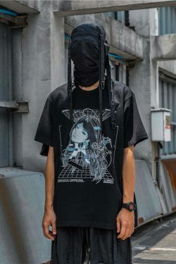 CROXX OFFICIAL Cyber Punk T-Shirt - Y2K Aesthetic Grunge Style Coquette Fashion