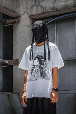 CROXX OFFICIAL Cyber Punk T-Shirt - Y2K Aesthetic Grunge Style Coquette Fashion