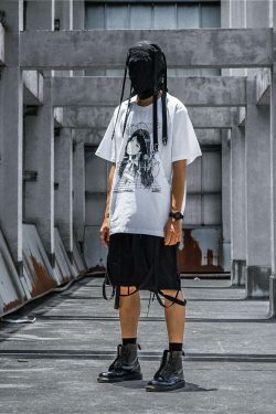 CROXX OFFICIAL Cyber Punk T-Shirt - Y2K Aesthetic Grunge Style Coquette Fashion