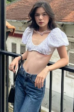 Crystal Cleave Cut Out Top - Y2K Fashion Statement with Coquette Aesthetic and Grunge Style