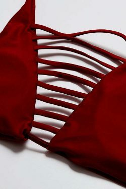 Cute Cactus Print Front Knot Bikini Set for Y2K Fashion Enthusiasts