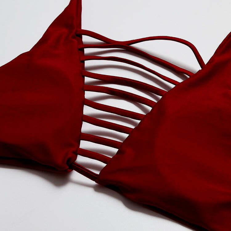 Cute Cactus Print Front Knot Bikini Set for Y2K Fashion Enthusiasts Cute Cactus Print Front Knot Bikini Set for Y2K Fashion Enthusiasts