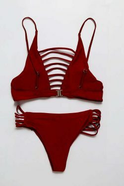 Cute Cactus Print Front Knot Bikini Set for Y2K Fashion Enthusiasts