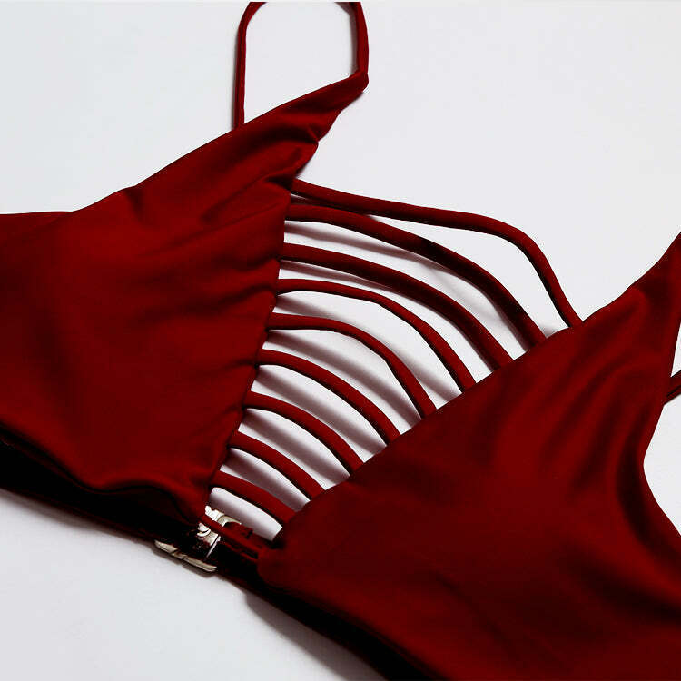 Cute Cactus Print Front Knot Bikini Set for Y2K Fashion Enthusiasts Cute Cactus Print Front Knot Bikini Set for Y2K Fashion Enthusiasts