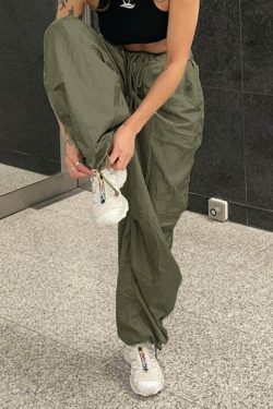 Cute Cargo Skirt & Baggy Low Waist Denim Set - Y2K Aesthetic Fashion for Women