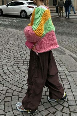 Cute Cargo Skirt & Baggy Low Waist Denim Set - Y2K Aesthetic Fashion for Women