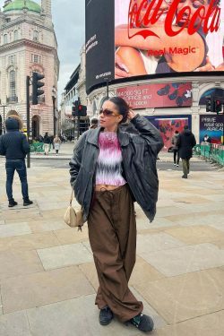 Cute Cargo Skirt & Baggy Low Waist Denim Set - Y2K Aesthetic Fashion for Women