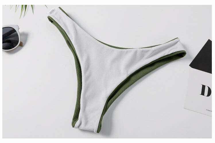 Cute Green Caged Bralette Bikini Set for Y2K Fashion and Aesthetic Pictures Cute Green Caged Bralette Bikini Set for Y2K Fashion and Aesthetic Pictures