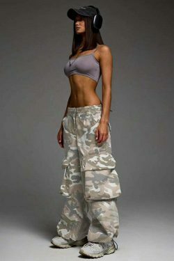 Cute Y2K Cargo Skirt with Grunge Aesthetic and Coquette Style - Pastel Goth Fashion for Women