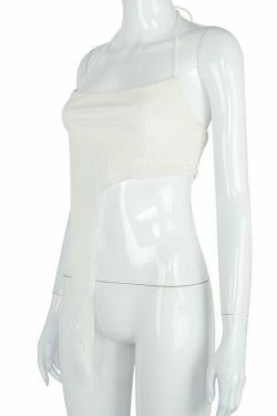 Cute Y2K Halter Crop Top in Coquette Aesthetic, Grunge Style, Pastel Goth - Perfect for