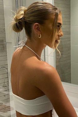 Cute Y2K Halter Crop Top in Coquette Aesthetic, Grunge Style, Pastel Goth - Perfect for