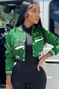 Cute Y2K Style Crop Top Baseball Jacket for Women - Coquette Aesthetic Grunge Fashion