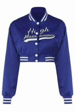 Cute Y2K Style Crop Top Baseball Jacket for Women - Coquette Aesthetic Grunge Fashion