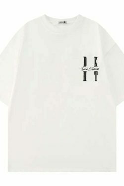 DARK HARVEST 'DKHST' Logo Tee - Y2K Aesthetic Fashion, Grunge & Coquette Vibes