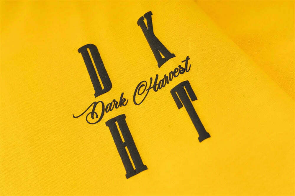 DARK HARVEST 'DKHST' Logo Tee - Y2K Aesthetic Fashion, Grunge & Coquette Vibes DARK HARVEST 'DKHST' Logo Tee - Y2K Aesthetic Fashion, Grunge & Coquette Vibes