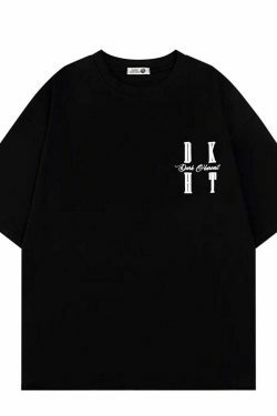 DARK HARVEST 'DKHST' Logo Tee - Y2K Aesthetic Fashion, Grunge & Coquette Vibes