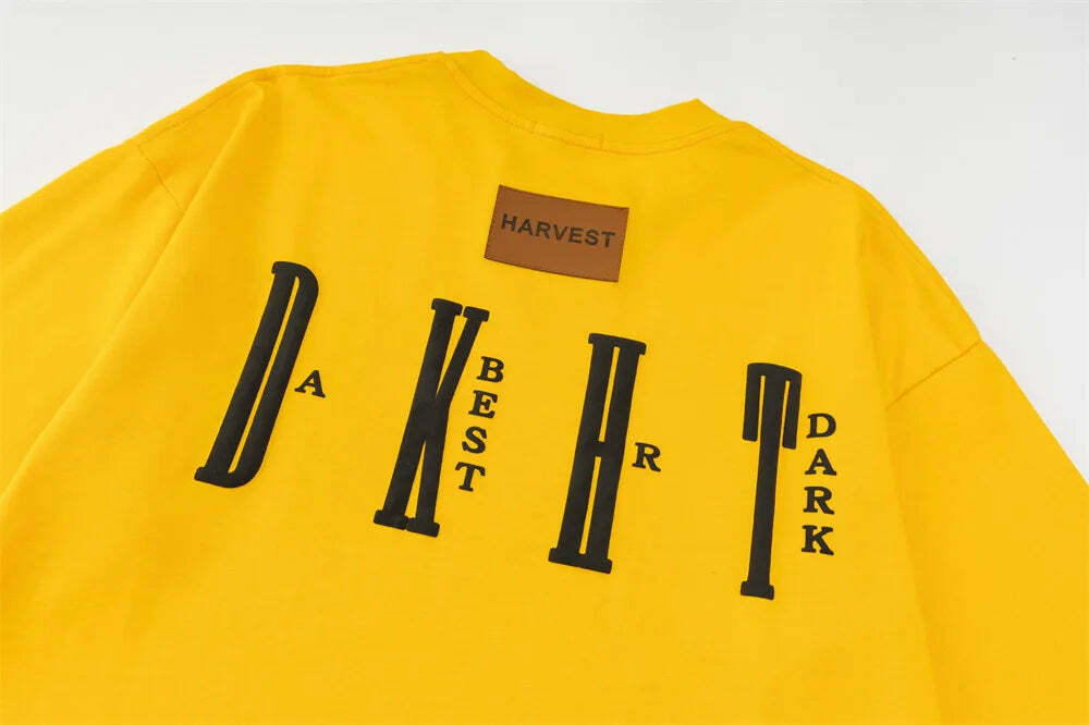 DARK HARVEST 'DKHST' Logo Tee - Y2K Aesthetic Fashion, Grunge & Coquette Vibes DARK HARVEST 'DKHST' Logo Tee - Y2K Aesthetic Fashion, Grunge & Coquette Vibes