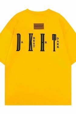 DARK HARVEST 'DKHST' Logo Tee - Y2K Aesthetic Fashion, Grunge & Coquette Vibes