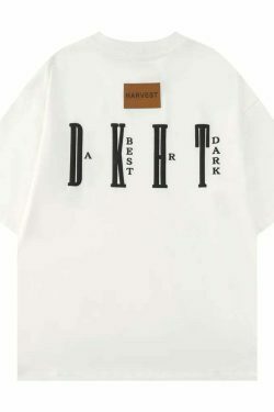 DARK HARVEST 'DKHST' Logo Tee - Y2K Aesthetic Fashion, Grunge & Coquette Vibes