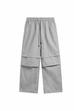 Detachable Waterproof Nylon Shorts/Trousers for Y2K Fashion Enthusiasts