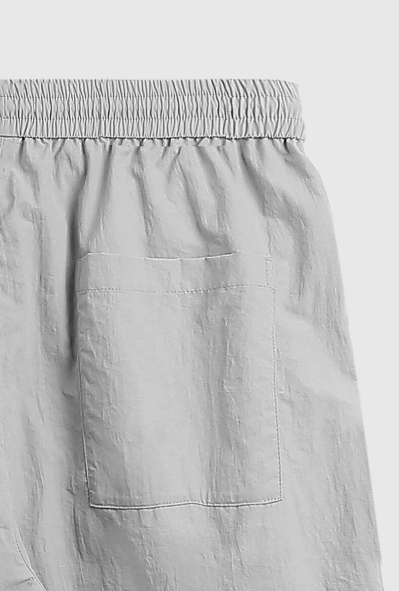 Detachable Waterproof Nylon Shorts/Trousers for Y2K Fashion Enthusiasts Detachable Waterproof Nylon Shorts/Trousers for Y2K Fashion Enthusiasts