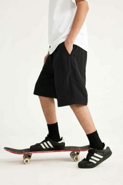 Detachable Waterproof Nylon Shorts/Trousers for Y2K Fashion Enthusiasts