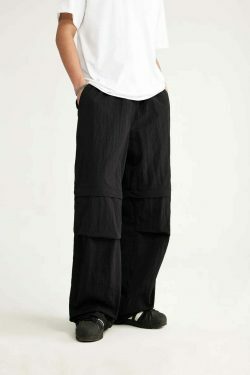 Detachable Waterproof Nylon Shorts/Trousers for Y2K Fashion Enthusiasts