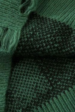 Distressed Gothic Knitted Sweater for Y2K Aesthetic Fashionistas: Coquette Style with a Grunge Twist