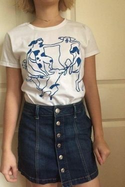 Dogs Dance Graphic Tee - Y2K Fashion Statement with Coquette Aesthetic & Grunge Vibes