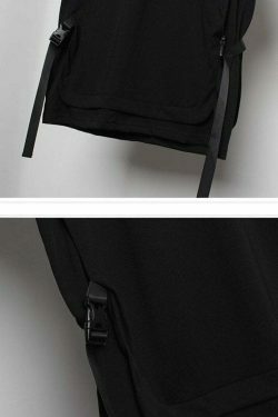 Double Layer Strapped T-Shirt: Y2K Fashion with Coquette & Grunge Aesthetics