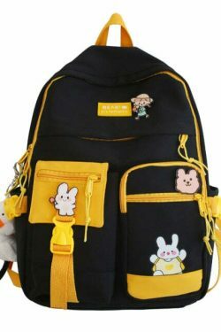 Duck Design Cute School Backpack - Y2K Fashion Aesthetic for Women with Coquette and Grunge Style