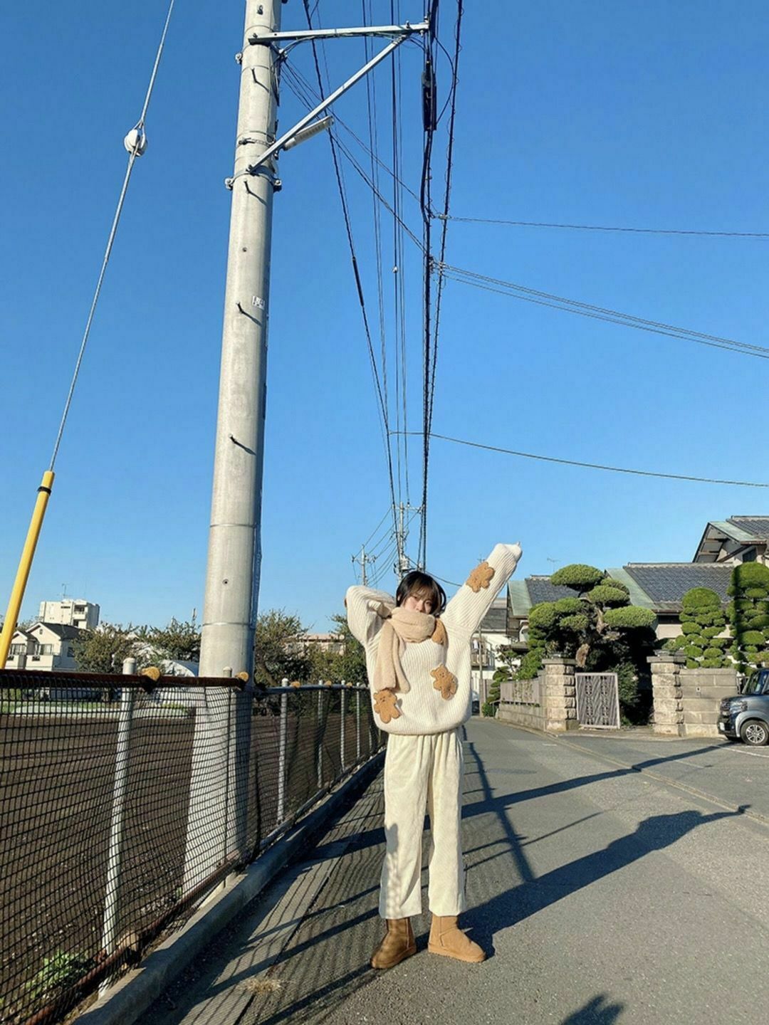 Dusty Bear Knit Pullover - Y2K Aesthetic with Grunge & Coquette Style Dusty Bear Knit Pullover - Y2K Aesthetic with Grunge & Coquette Style