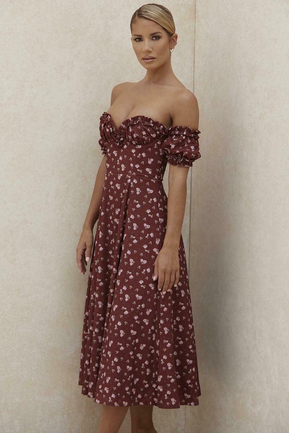 Edel Cottagecore Ruffle Floral Dress - Vintage Y2K Fashion with Coquette Aesthetic Edel Cottagecore Ruffle Floral Dress - Vintage Y2K Fashion with Coquette Aesthetic