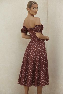 Edel Cottagecore Ruffle Floral Dress - Vintage Y2K Fashion with Coquette Aesthetic