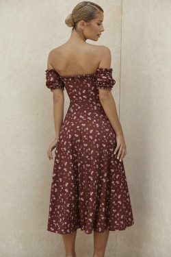 Edel Cottagecore Ruffle Floral Dress - Vintage Y2K Fashion with Coquette Aesthetic